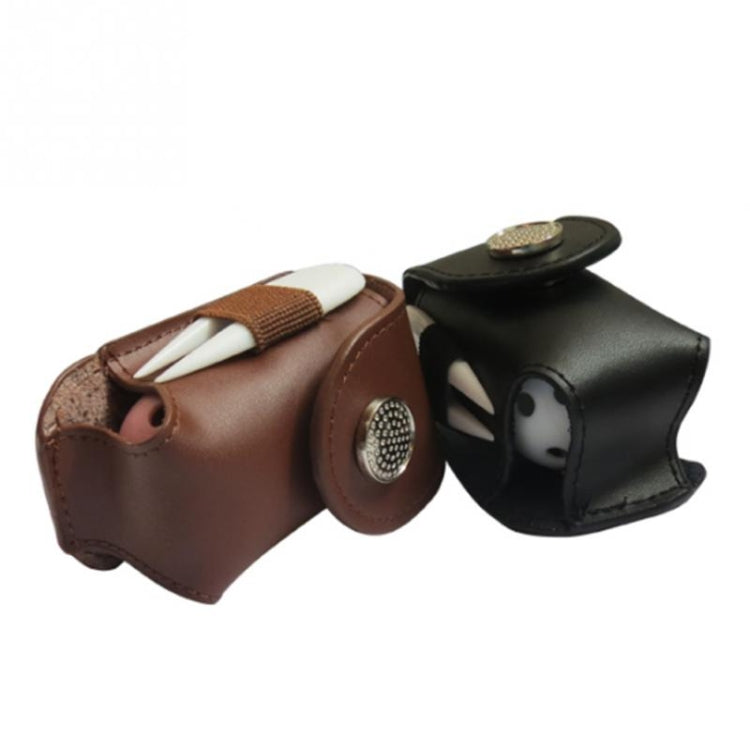 Portable Golf Ball Holder Waist Pouch Bag Leather Cool Golf Tee Bag Sports Accessory