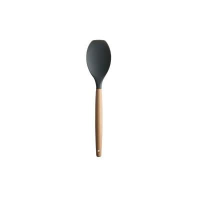 Silicone Wood Handle Spatula Heat-resistant Soup Spoon Non-stick Special Cooking Shovel Kitchen Tools - Reluova