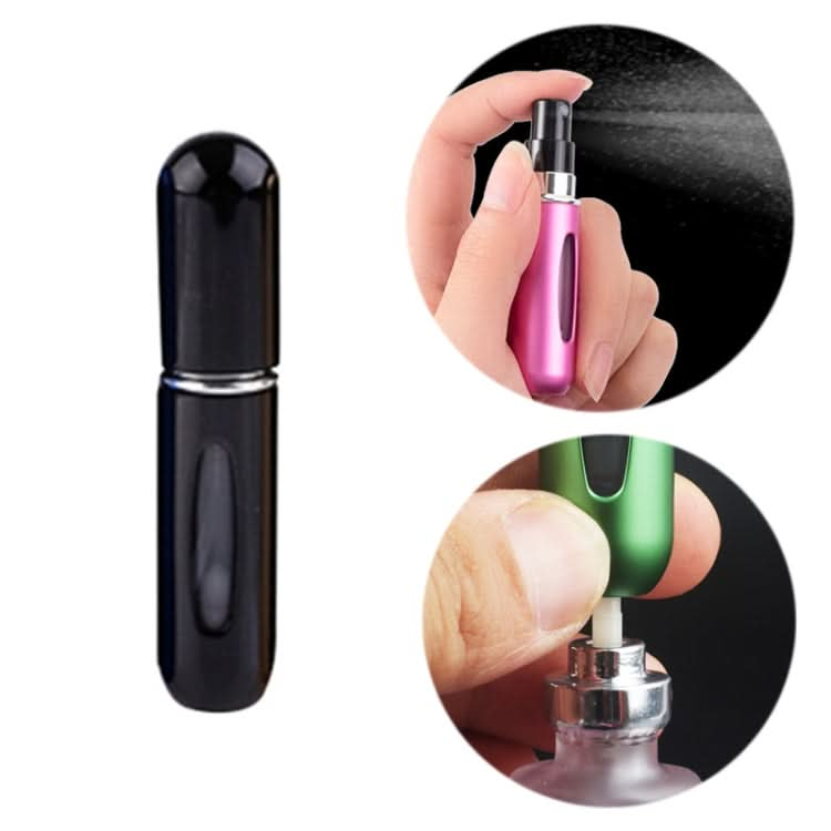 Portable Mini Aluminum Refillable Perfume Bottle Spray Empty Cosmetic Containers Atomizer, Capacity:5ml Reluova