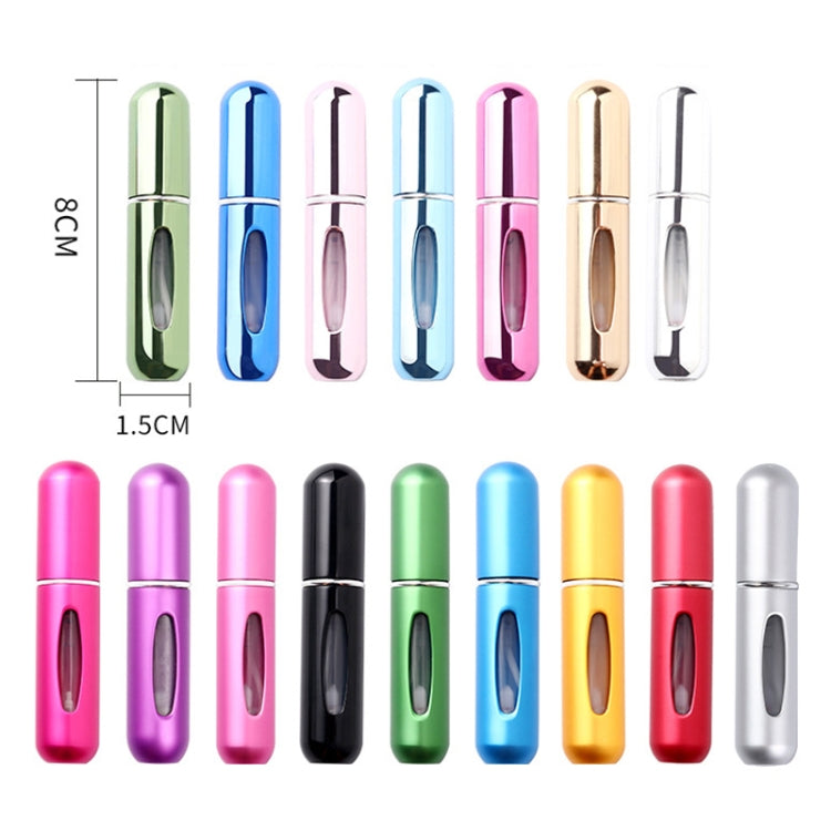 Portable Mini Aluminum Refillable Perfume Bottle Spray Empty Cosmetic Containers Atomizer, Capacity:5ml