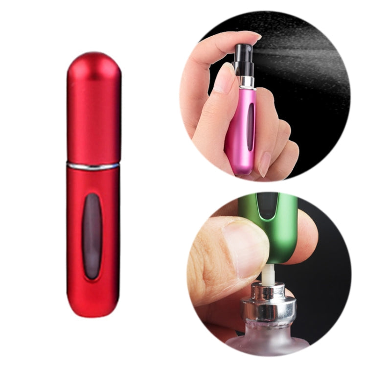 Portable Mini Aluminum Refillable Perfume Bottle Spray Empty Cosmetic Containers Atomizer, Capacity:5ml