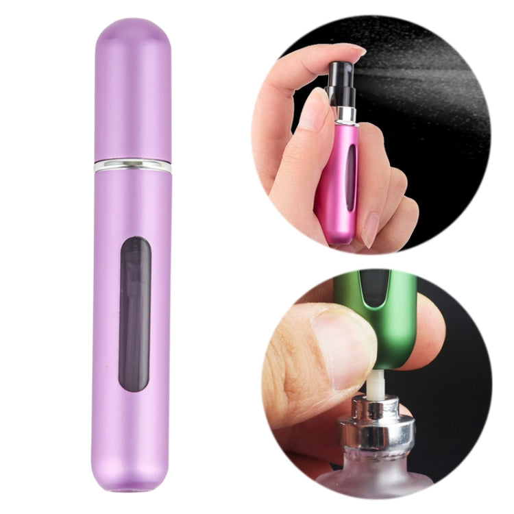 Portable Mini Aluminum Refillable Perfume Bottle Spray Empty Cosmetic Containers Atomizer, Capacity:5ml