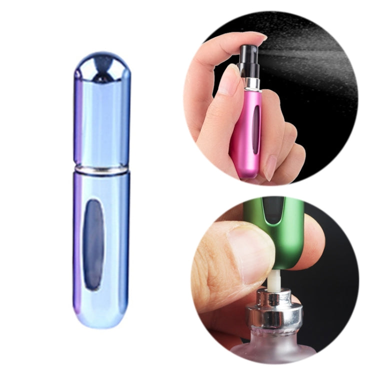 Portable Mini Aluminum Refillable Perfume Bottle Spray Empty Cosmetic Containers Atomizer, Capacity:5ml