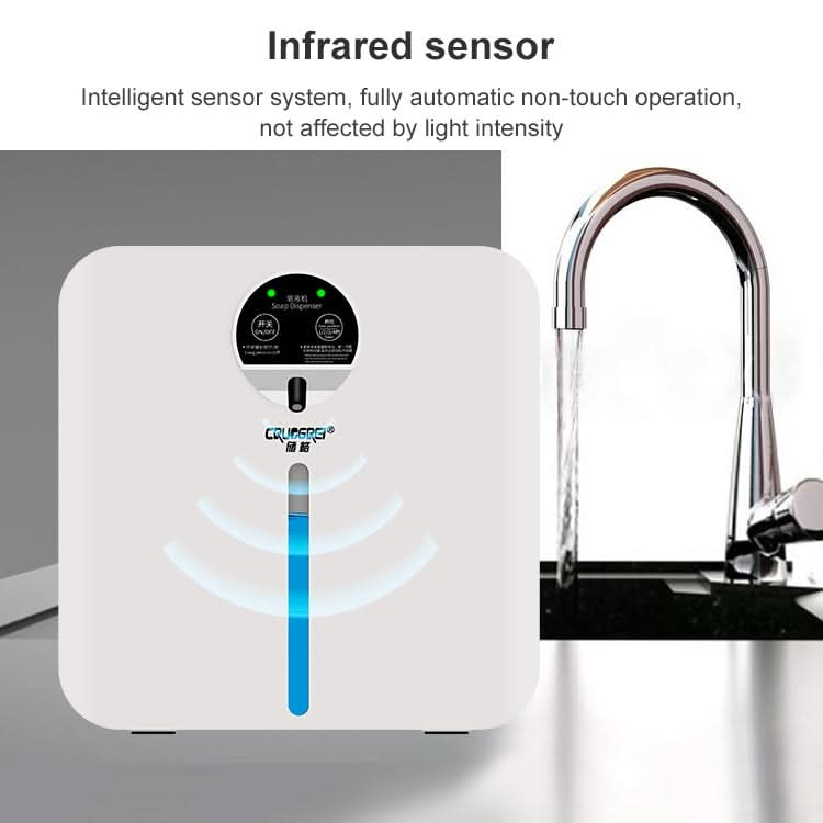 CRUCGRE Intelligent Automatic Induction Soap Dispenser Wall-mounted Foam Hand Washer Disinfector Alcohol Sprayer Reluova