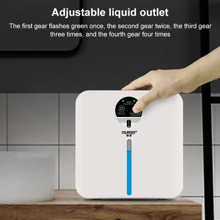 CRUCGRE Intelligent Automatic Induction Soap Dispenser Wall-mounted Foam Hand Washer Disinfector Alcohol Sprayer Reluova