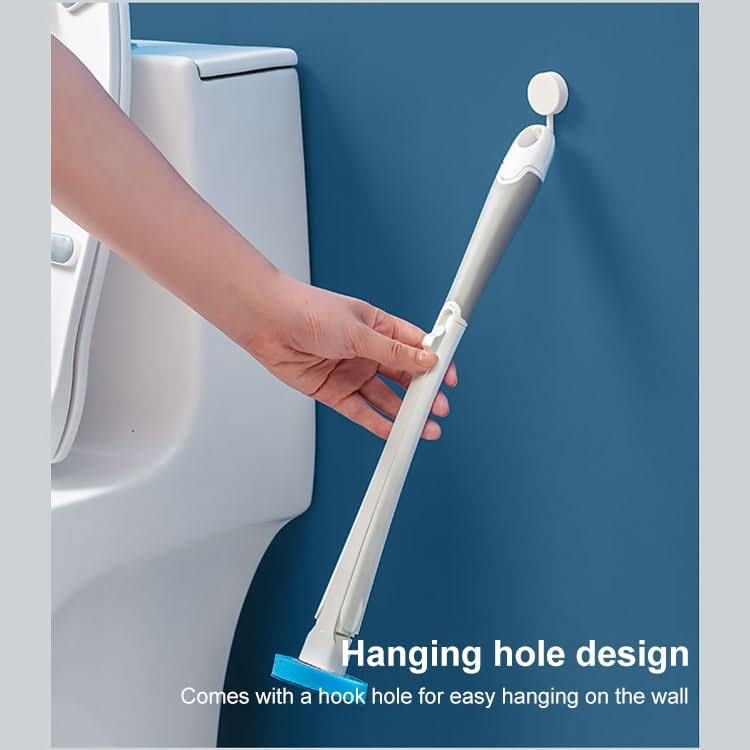 Disposable Toilet Brush Long Handle Cleaning Brush With Base Hanging Toilet Brush Set Reluova