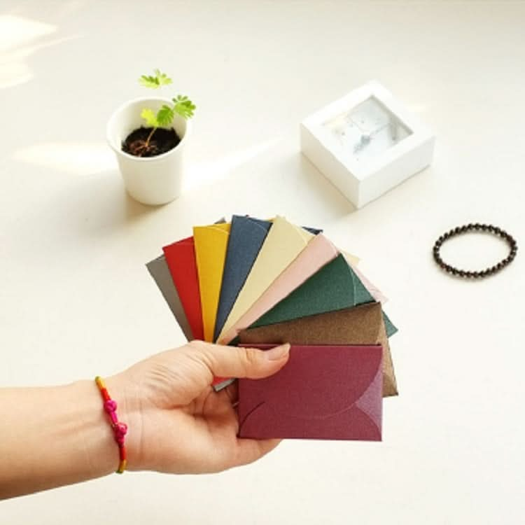 10 PCS Retro Chinese Style Romantic Mini Pearlescent Paper Envelopes Random Color Delivery - Reluova 