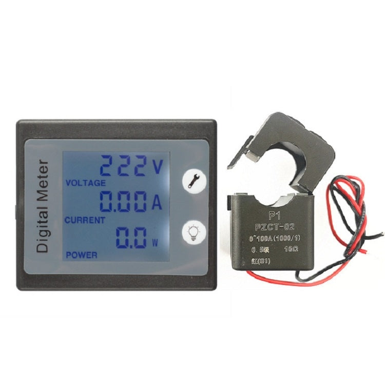 peacefair PZEM-011 AC Digital Display Multi-function Voltage and Current Meter Electrician Instrument