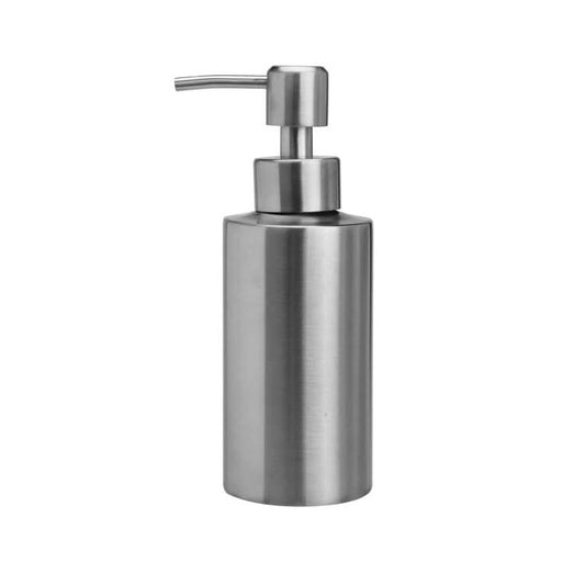 Stainless Steel Soap Dispenser Cylindrical Straight Emulsion Bottle Reluova