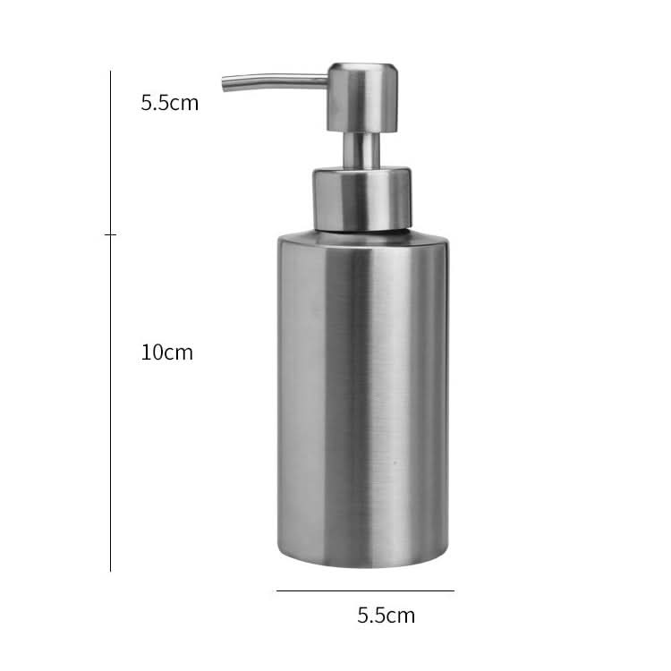 Stainless Steel Soap Dispenser Cylindrical Straight Emulsion Bottle Reluova