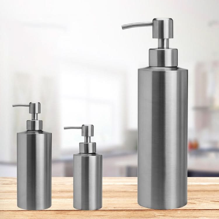 Stainless Steel Soap Dispenser Cylindrical Straight Emulsion Bottle Reluova