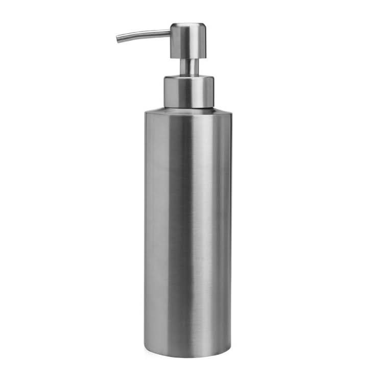 Stainless Steel Soap Dispenser Cylindrical Straight Emulsion Bottle Reluova