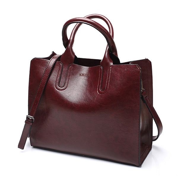 Leather Handbags Big Women Bag Casual Female Bags Trunk Tote Shoulder Bag Ladies Large Bolsos My Store