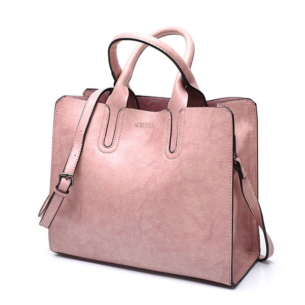 Leather Handbags Big Women Bag Casual Female Bags Trunk Tote Shoulder Bag Ladies Large Bolsos My Store