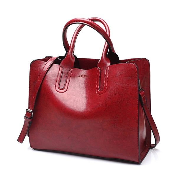 Leather Handbags Big Women Bag Casual Female Bags Trunk Tote Shoulder Bag Ladies Large Bolsos My Store