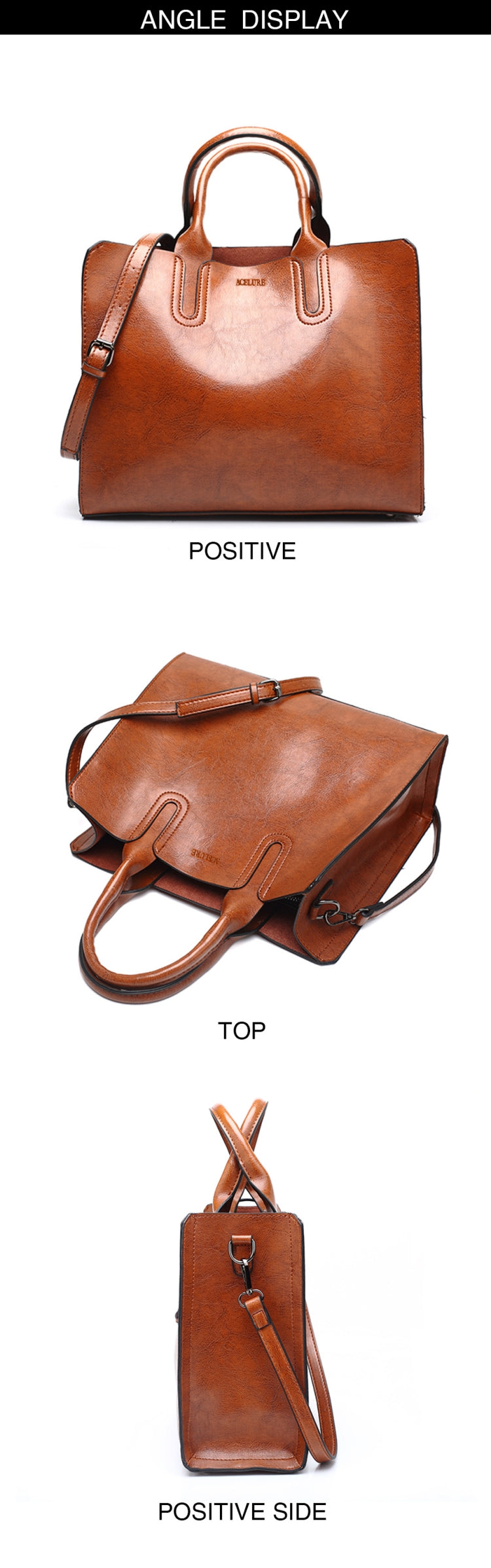 Leather Handbags Big Women Bag Casual Female Bags Trunk Tote Shoulder Bag Ladies Large Bolsos My Store