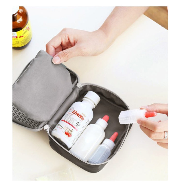 Cute Heart Mini Medicine Bag First Aid Medical Emergency Kits Organizer Outdoor Household Pill Bag, Size: 13x10x4cm Reluova