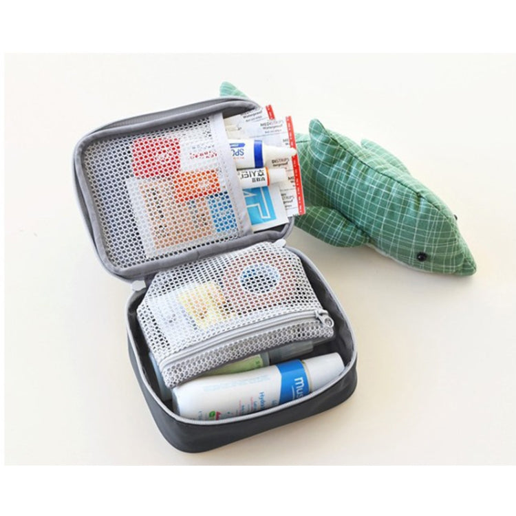 Cute Heart Mini Medicine Bag First Aid Medical Emergency Kits Organizer Outdoor Household Pill Bag, Size: 13x10x4cm Reluova