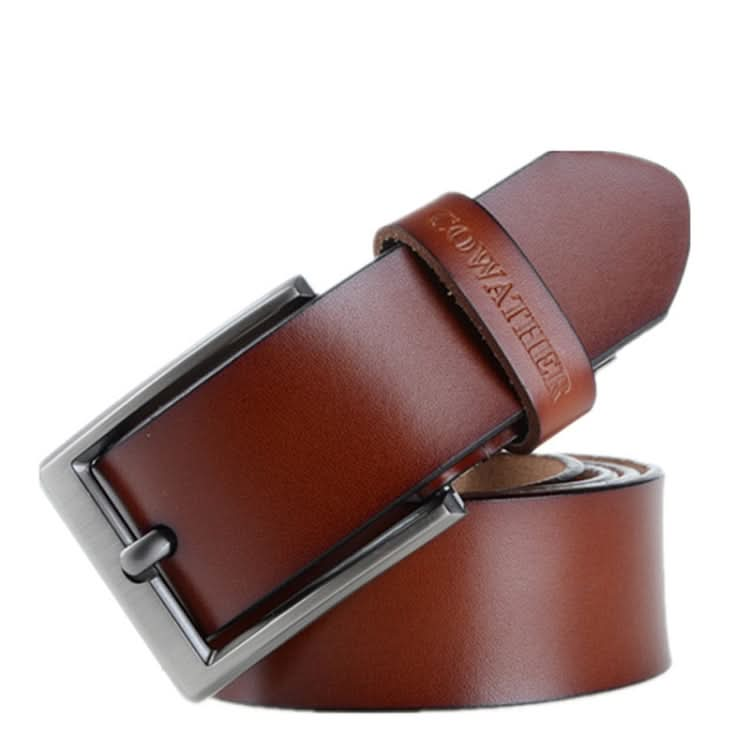 COWATHER XF002 Men Genuine Leather Luxury Business Casual Pin Buckle Belt Reluova