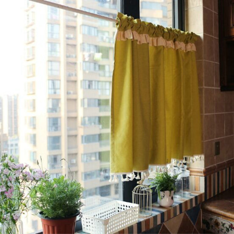 Short Fringed Half Curtain