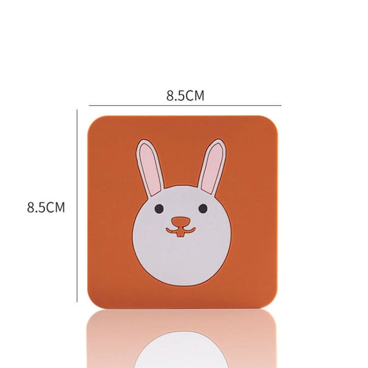 Anti-scald and Heat-resistant Placemats Home Waterproof and Oil-proof Table Mats Silicone Coasters, Size:Small, Style:Swan - Reluova