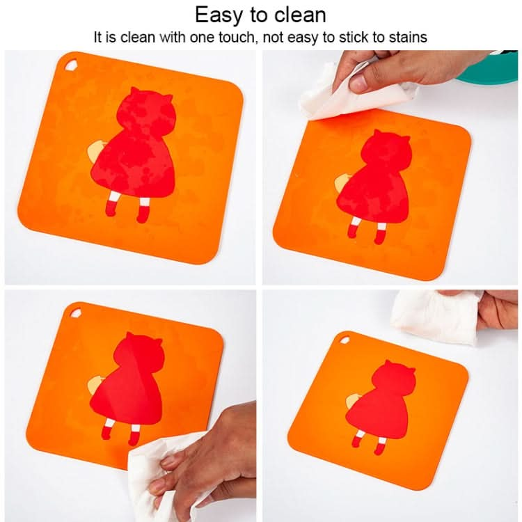 Anti-scald and Heat-resistant Placemats Home Waterproof and Oil-proof Table Mats Silicone Coasters, Size:Small, Style:Swan - Reluova