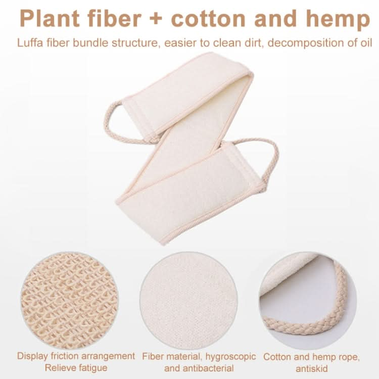 Soft Skin Care Exfoliating Loofah Sponge Back Strap Bath Shower Body Massage Spa Cleaning Scrubber Brush Tool