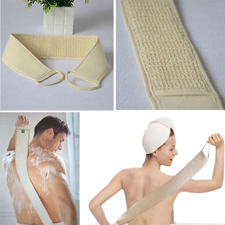 Soft Skin Care Exfoliating Loofah Sponge Back Strap Bath Shower Body Massage Spa Cleaning Scrubber Brush Tool