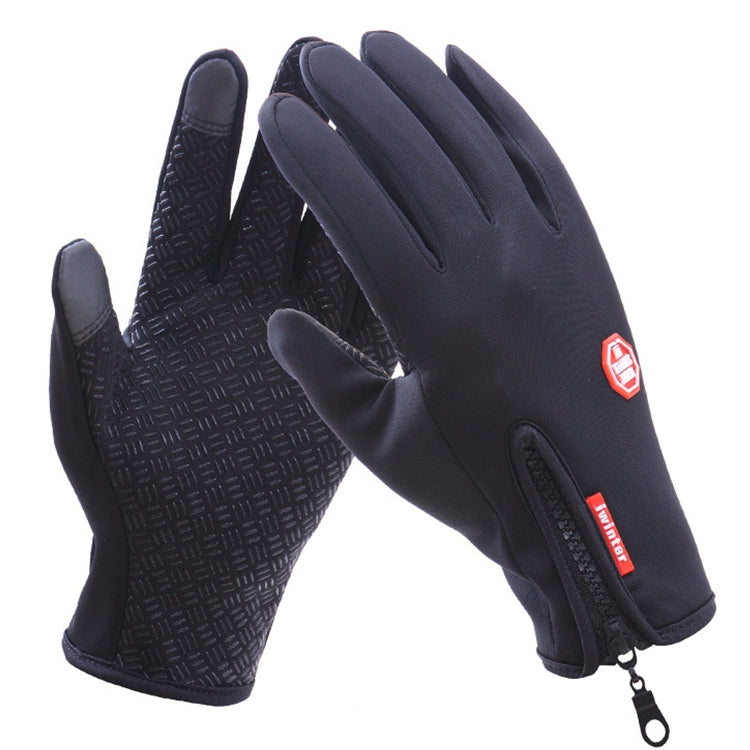 Cycling Gloves Full Finger Neoprene PU Breathable Leather Warm Winter Outdoor Sports Gloves