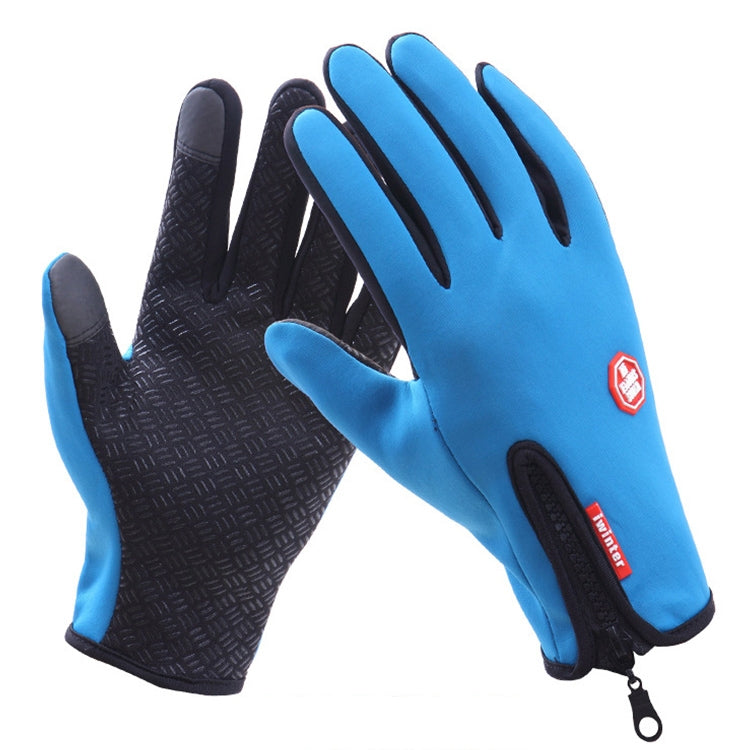 Cycling Gloves Full Finger Neoprene PU Breathable Leather Warm Winter Outdoor Sports Gloves Reluova