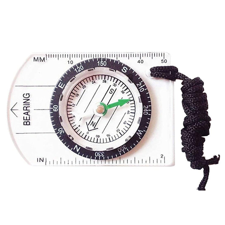 Professional Mini Compass Map Scale Ruler Multifunctional Equipment Outdoor Hiking Camping Survival Reluova