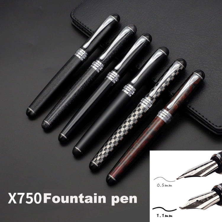 X750 Stationery Stainless Steel Fountain Pen Medium Nib Ink Pens School Oiifice Gift