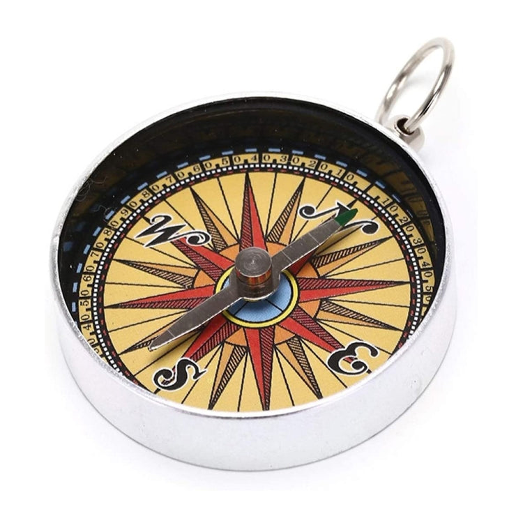 Portable Camping Outdoor Compass Hanging Compass  Backpack Hiking Survival Tools with Key Chain Reluova