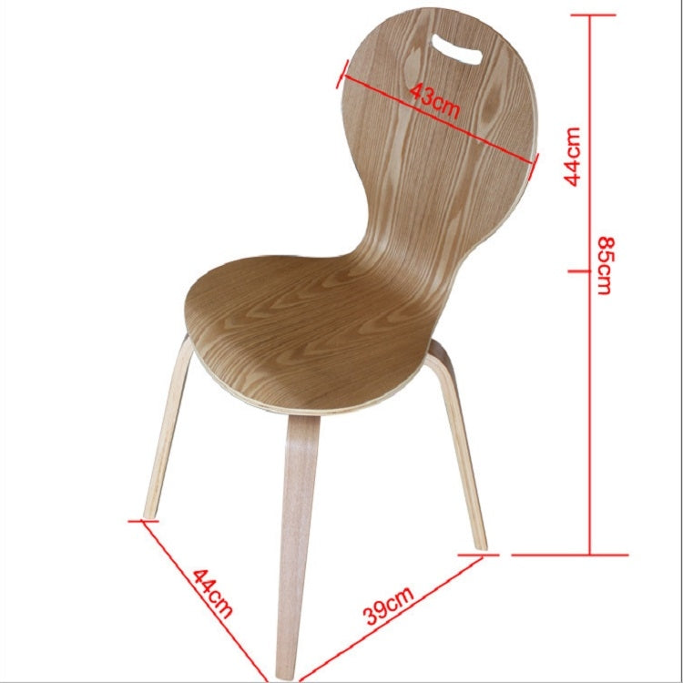 Nordic Style Walnut Office Chair High Bar Table Chair Tea Shop Cafe Lounge Chair