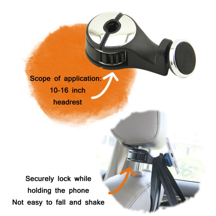 2 PCS Car Multifunctional Rear Headrest Mobile Phone Hook