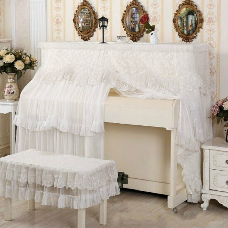 Lace Embroidered Piano Full Dust Cover