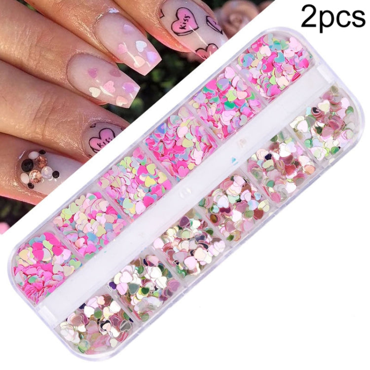 2 PCS Nail Art Butterfly Laser Symphony Sequins Reluova