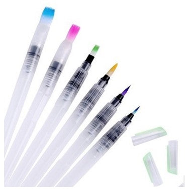 6 PCS Portable Paint Brush Water Color Brush Pencil Soft Watercolor Brush Pen Drawing Art Supplies-Reluova