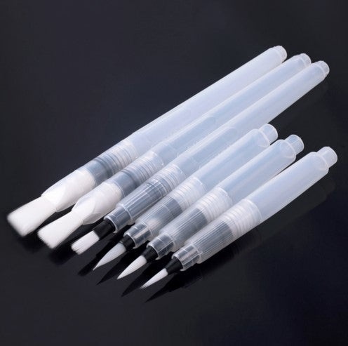 6 PCS Portable Paint Brush Water Color Brush Pencil Soft Watercolor Brush Pen Drawing Art Supplies