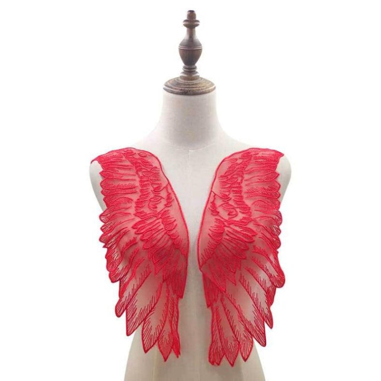 1 Pair Organza Wings Shape Embroidery DIY Clothing Accessories