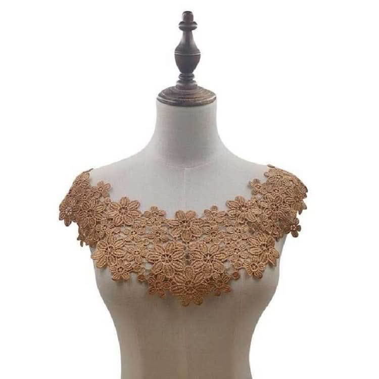 Lace Collar Three-dimensional Hollow Embroidered Fake Collar DIY Clothing Accessories, Size: About 45 x 26cm Reluova