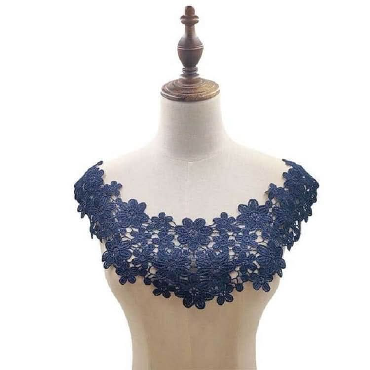 Lace Collar Three-dimensional Hollow Embroidered Fake Collar DIY Clothing Accessories, Size: About 45 x 26cm Reluova