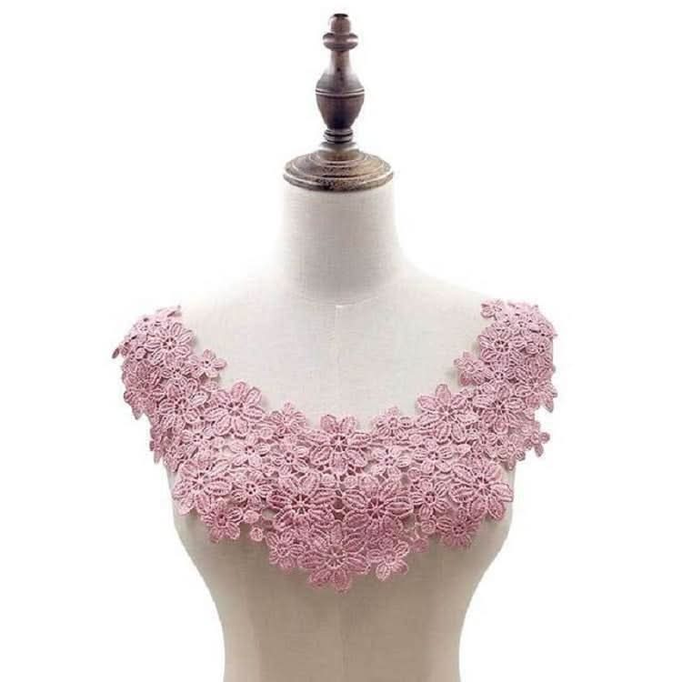 Lace Collar Three-dimensional Hollow Embroidered Fake Collar DIY Clothing Accessories, Size: About 45 x 26cm Reluova