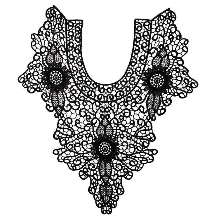 Lace Embroidery Hollow Fake Collar DIY Clothing Accessories, Size: About 55 x 47cm Reluova