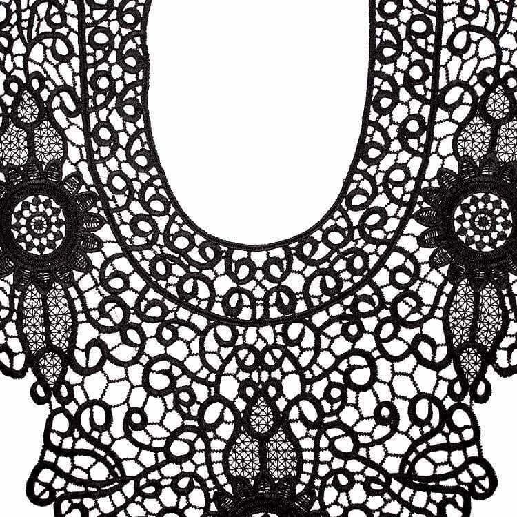 Lace Embroidery Hollow Fake Collar DIY Clothing Accessories, Size: About 55 x 47cm Reluova