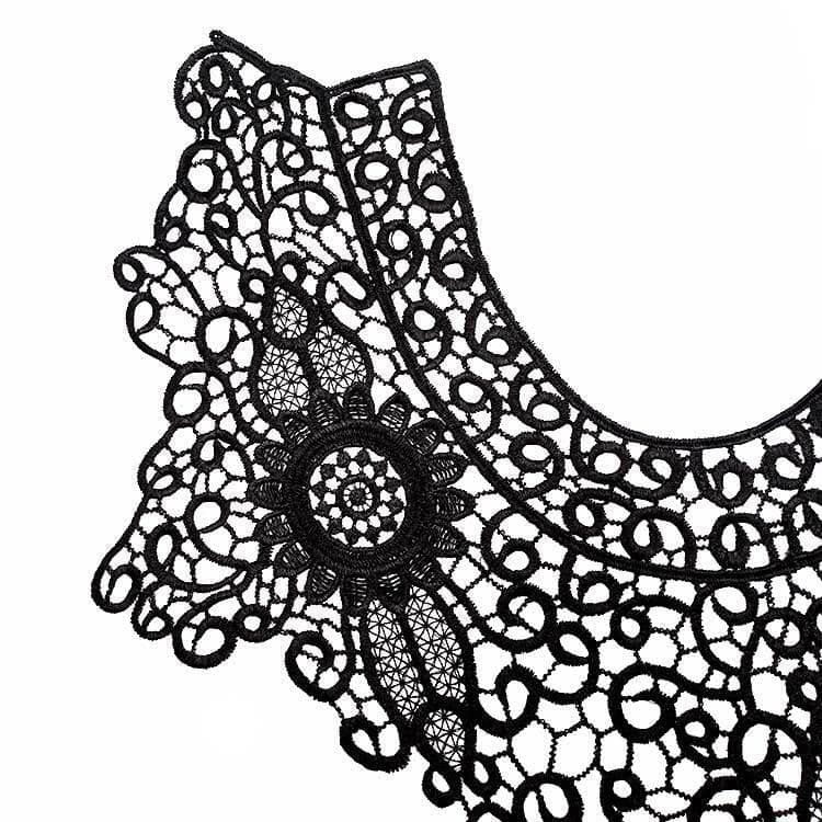 Lace Embroidery Hollow Fake Collar DIY Clothing Accessories, Size: About 55 x 47cm Reluova