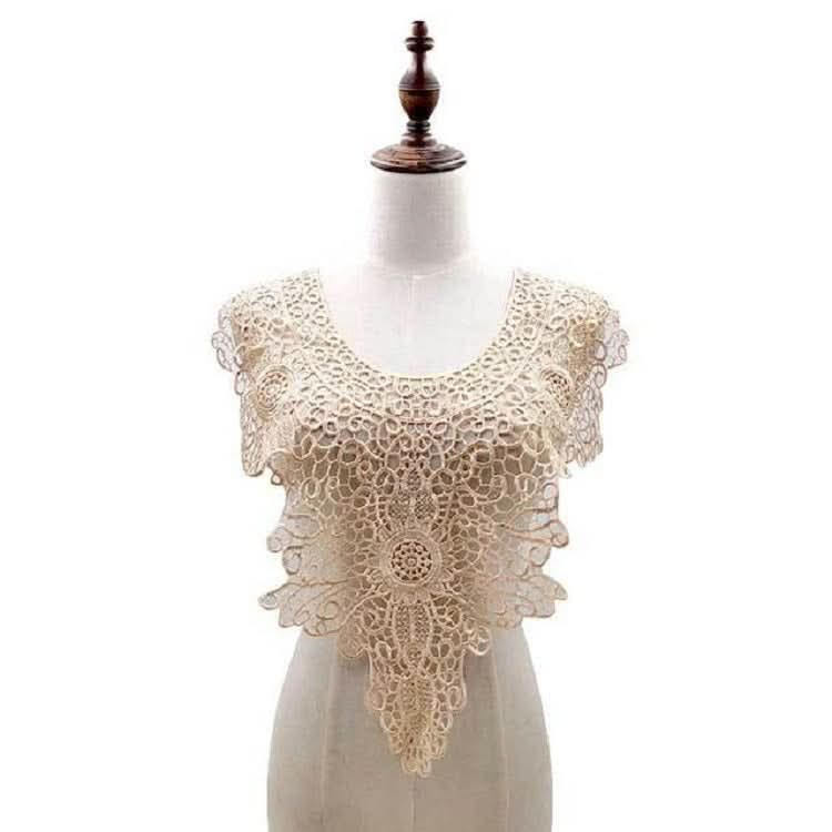 Lace Embroidery Hollow Fake Collar DIY Clothing Accessories, Size: About 55 x 47cm Reluova