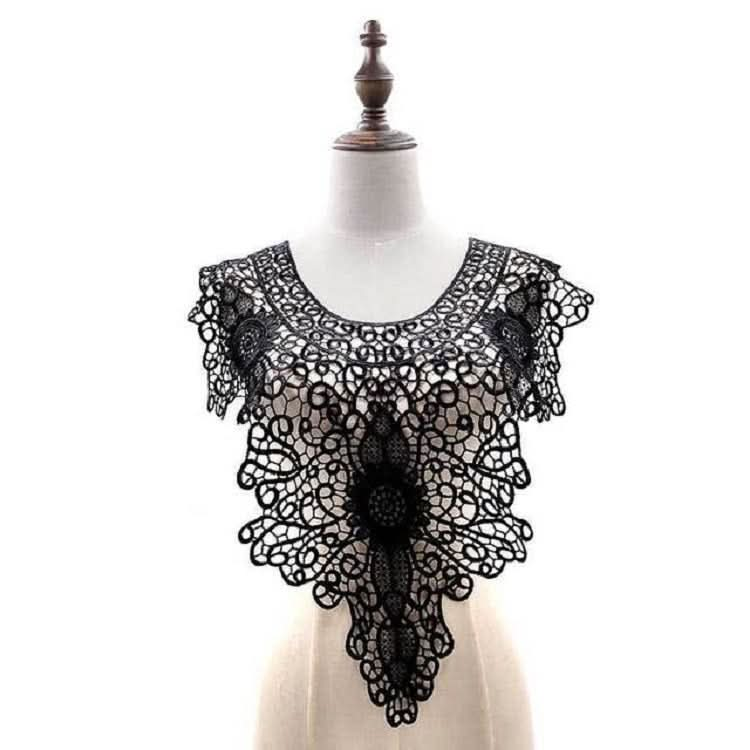 Lace Embroidery Hollow Fake Collar DIY Clothing Accessories, Size: About 55 x 47cm Reluova