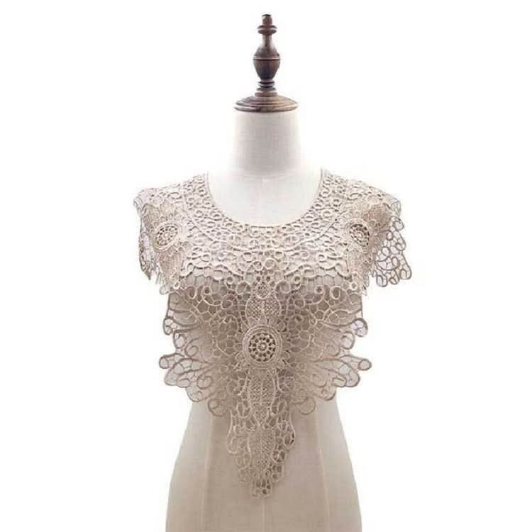 Lace Embroidery Hollow Fake Collar DIY Clothing Accessories, Size: About 55 x 47cm Reluova