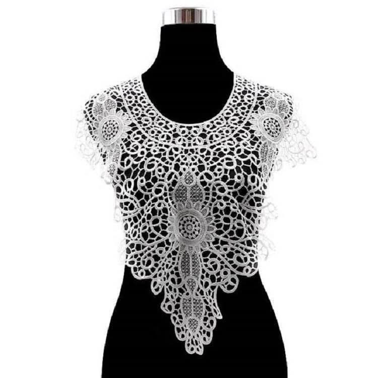 Lace Embroidery Hollow Fake Collar DIY Clothing Accessories, Size: About 55 x 47cm Reluova